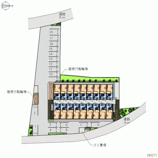 ★手数料０円★伊丹市北伊丹１丁目 月極駐車場